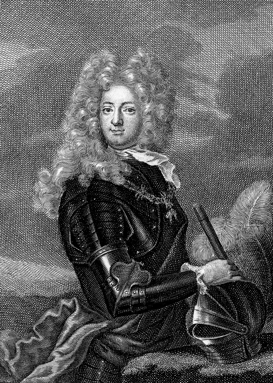 Adrien Maurice conde de Ayen 1678-1766 , 3er duque de Noailles (grabado) de Unbekannter Künstler