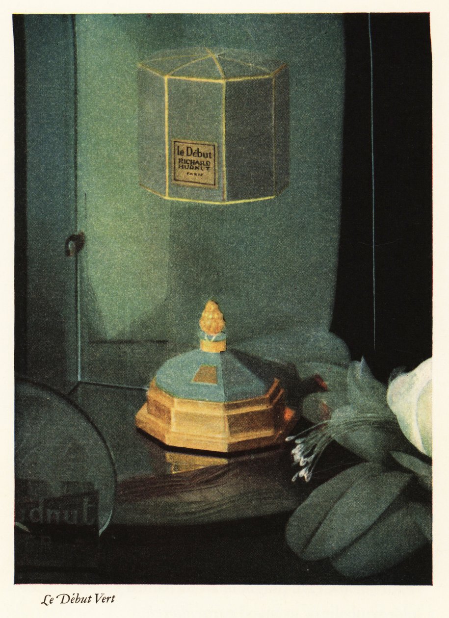 Anuncio del perfume de Richard Hudnut, Parfum Le Debut Vert de Unbekannter Künstler