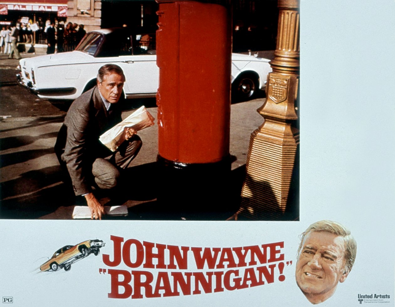 Cartel de la película Brannigan de Douglas Hickox con John Wayne 1975 de Unbekannt