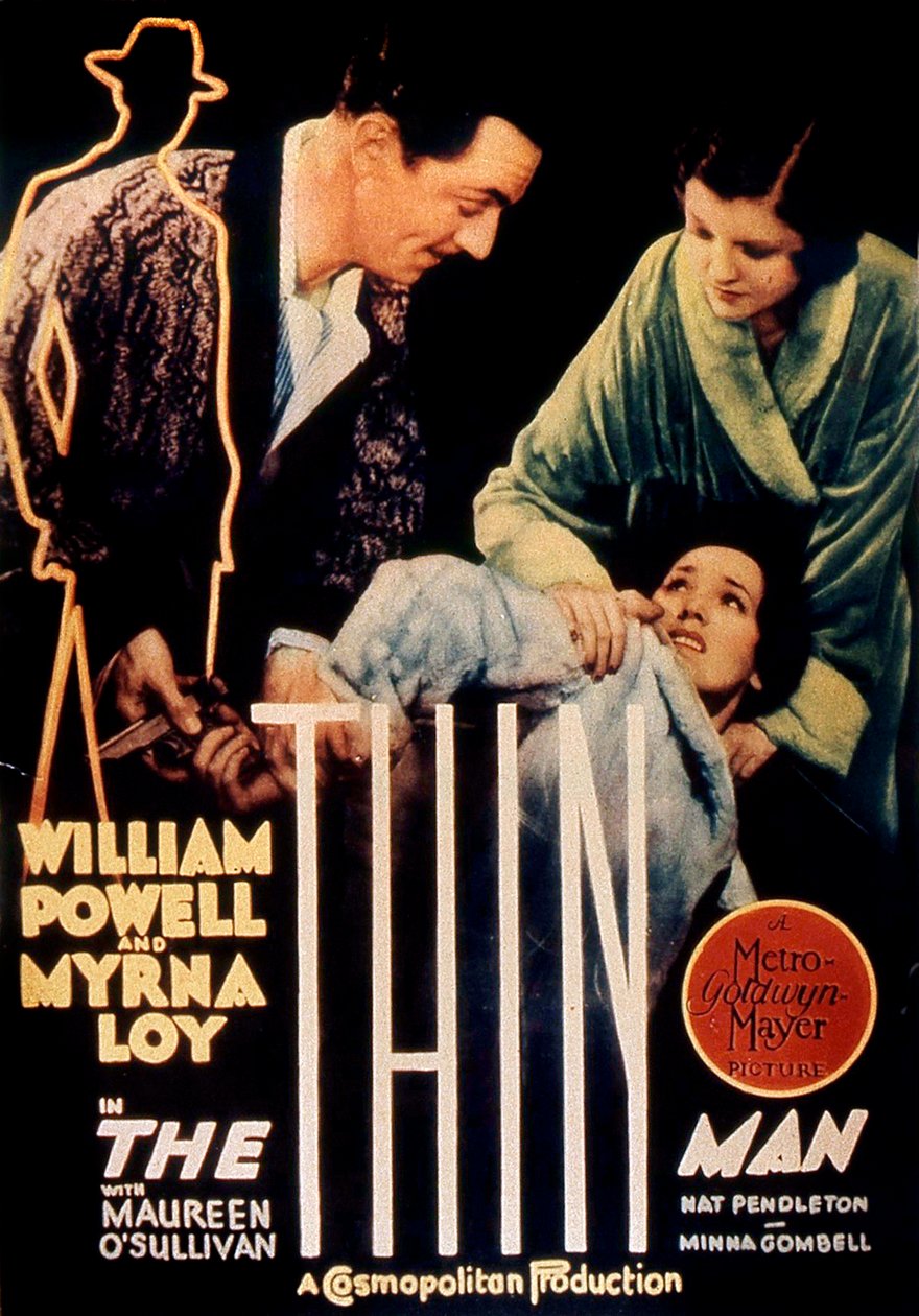Cartel de la película El hombre delgado de W.S. Van Dyke 1934 de Unbekannt