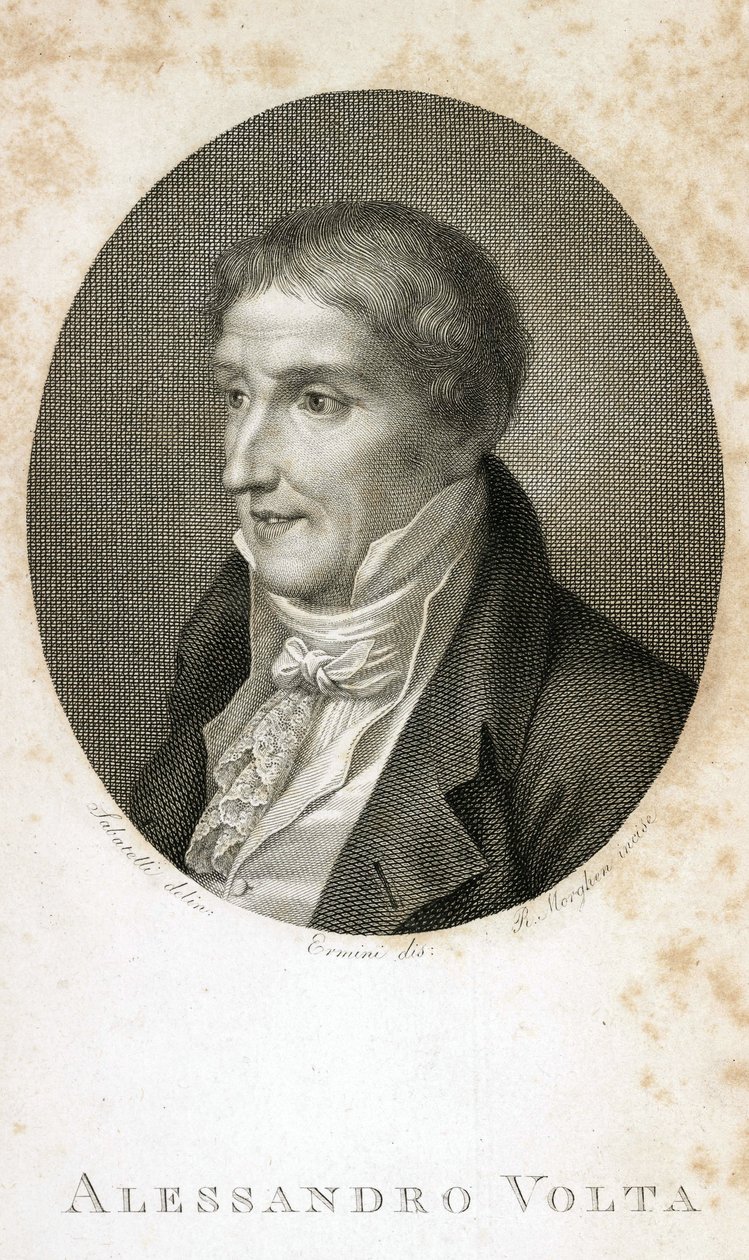 Alessandro Volta (conde Alessandro Giuseppe Anastasio Volta) de Unbekannt
