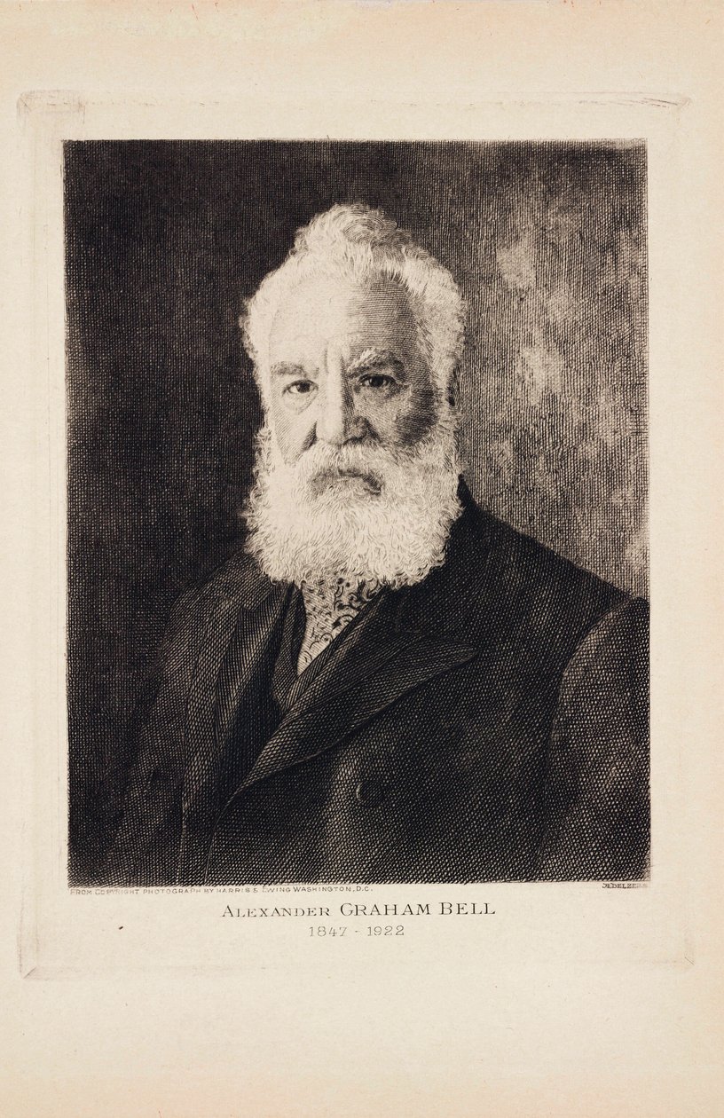 Alexander Graham Bell, inventor y pionero del teléfono nacido en Escocia de Unbekannt