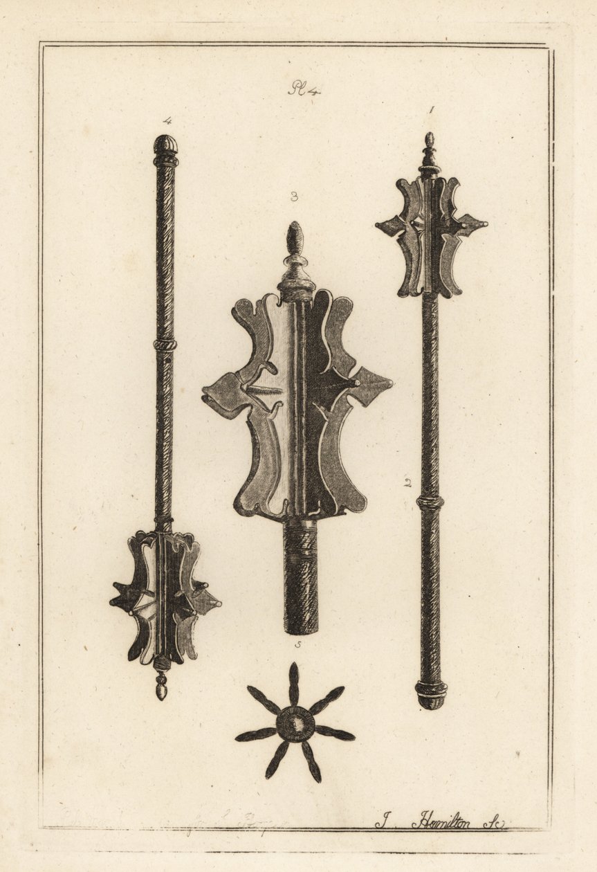 Maza de hierro antigua en la colección de Gustavus Brander de Unbekannt