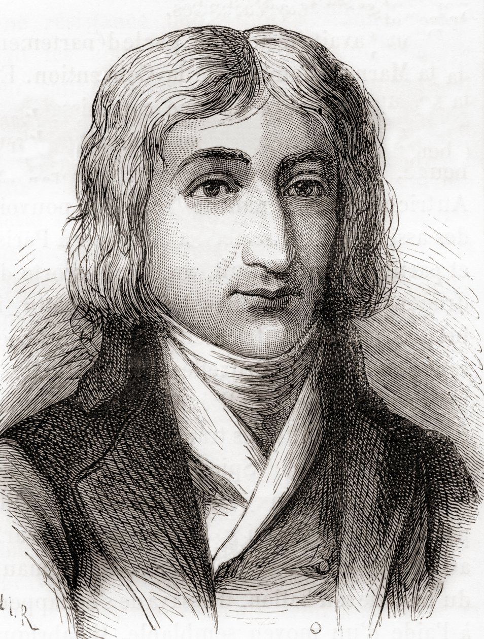 André-Jacques Garnerin, globero e inventor del paracaídas sin armazón, de "Les Merveilles de la Science", publicado hacia 1870 (litografía). de Unbekannter Künstler