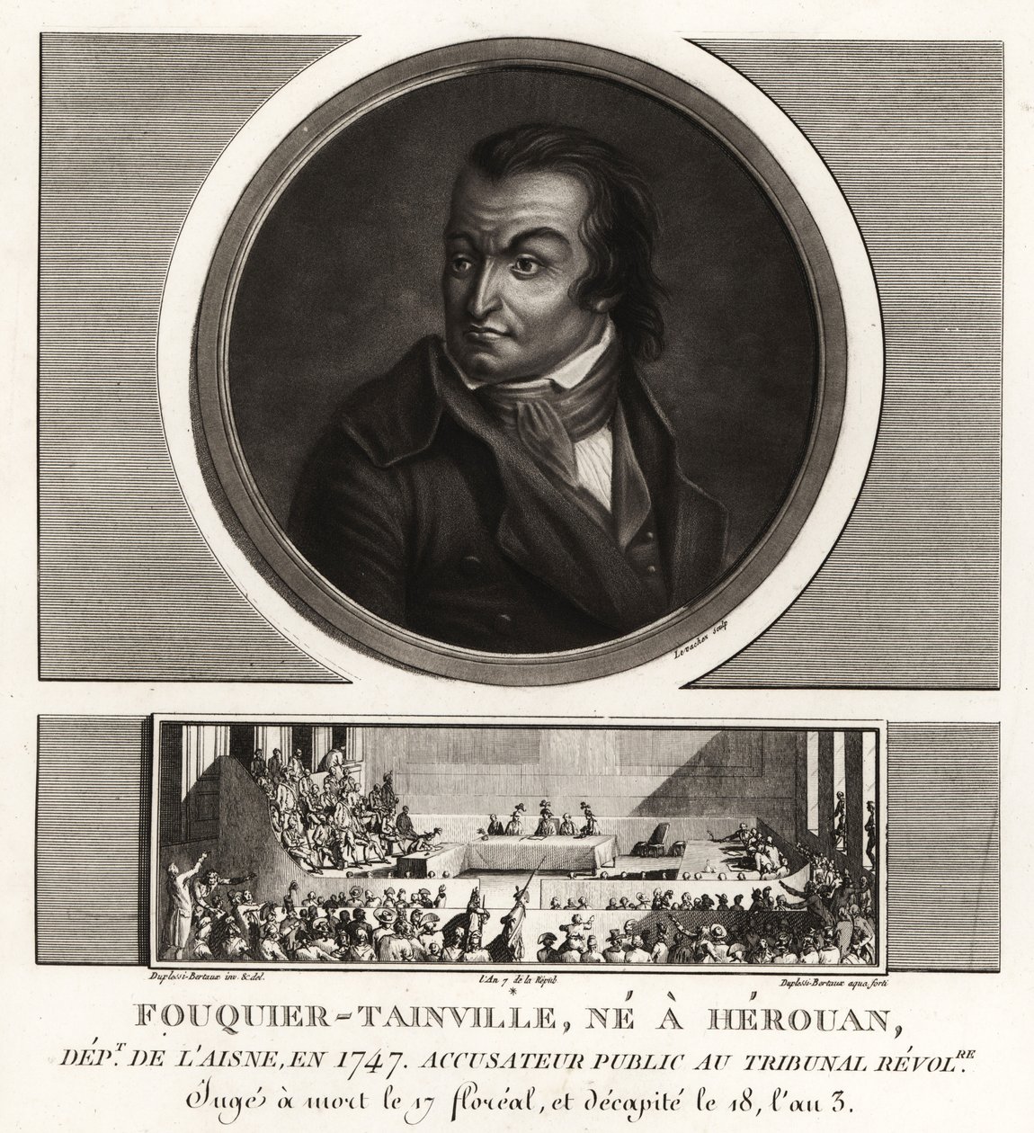 Antoine Quentin Fouquier-Tainville, Fiscal Público, Tribunal Revolucionario, guillotinado en 1795 de Unbekannt