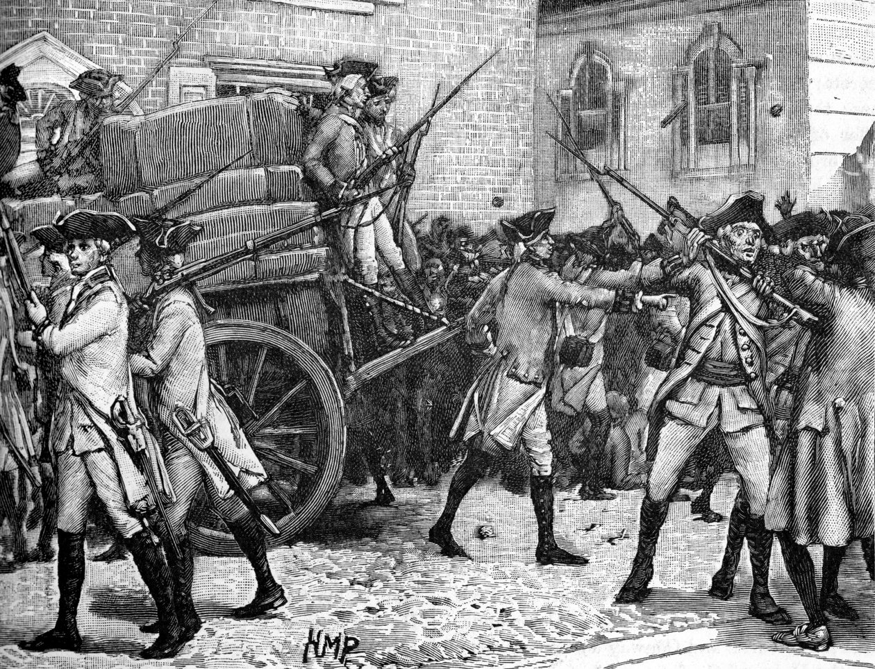 Escolta armada para el periódico estampado, Nueva York de Unbekannter Künstler
