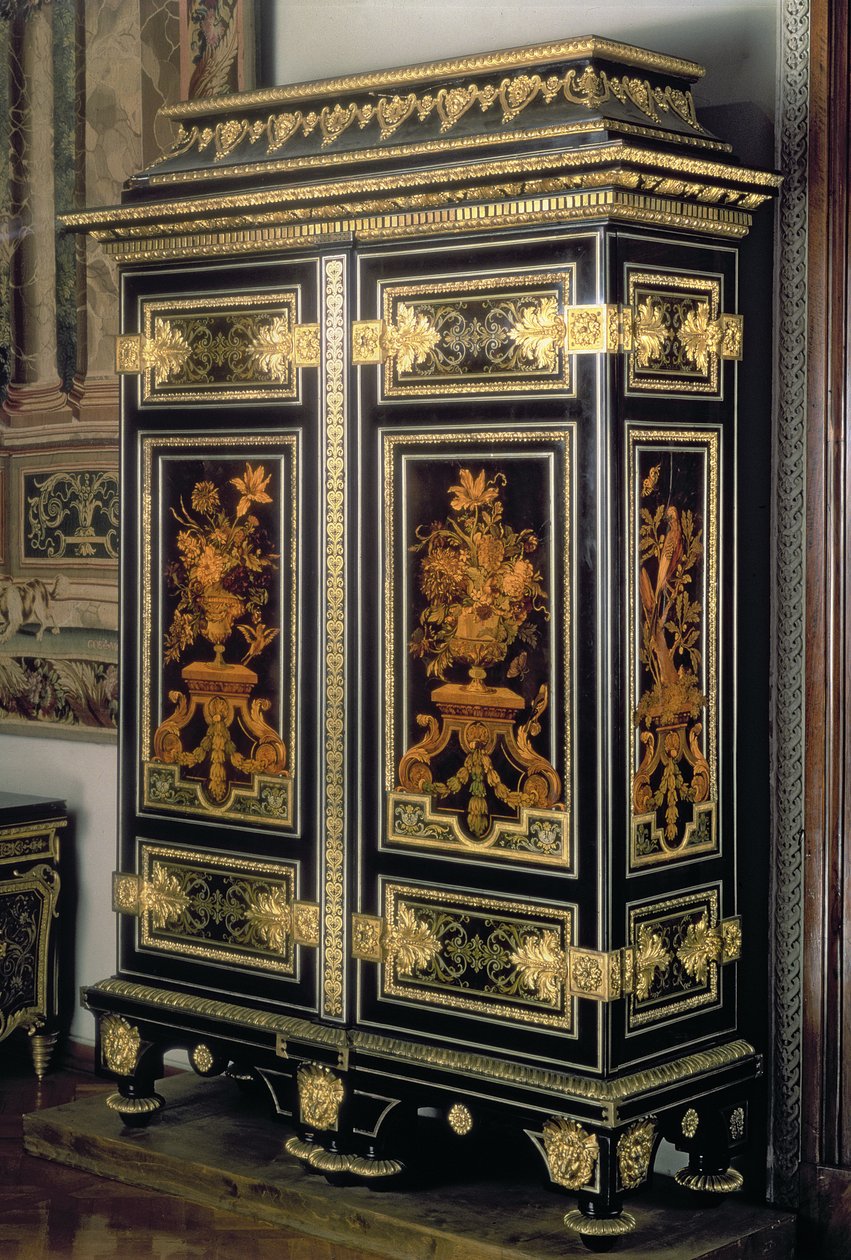 Armoire con decoración de marquetería, París, finales del siglo XVII de Unbekannt