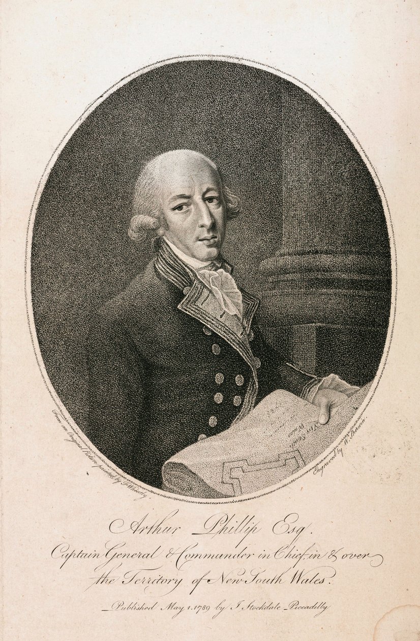 Arthur Phillip, comandante naval británico, c. 1789 de Unbekannt