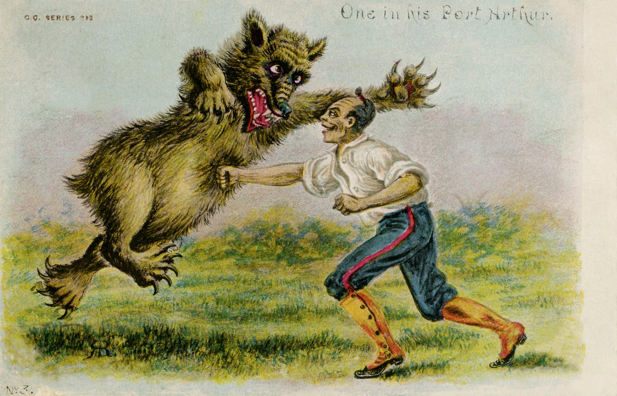 Ataque a Port Arthur - Postal británica de Unbekannter Künstler