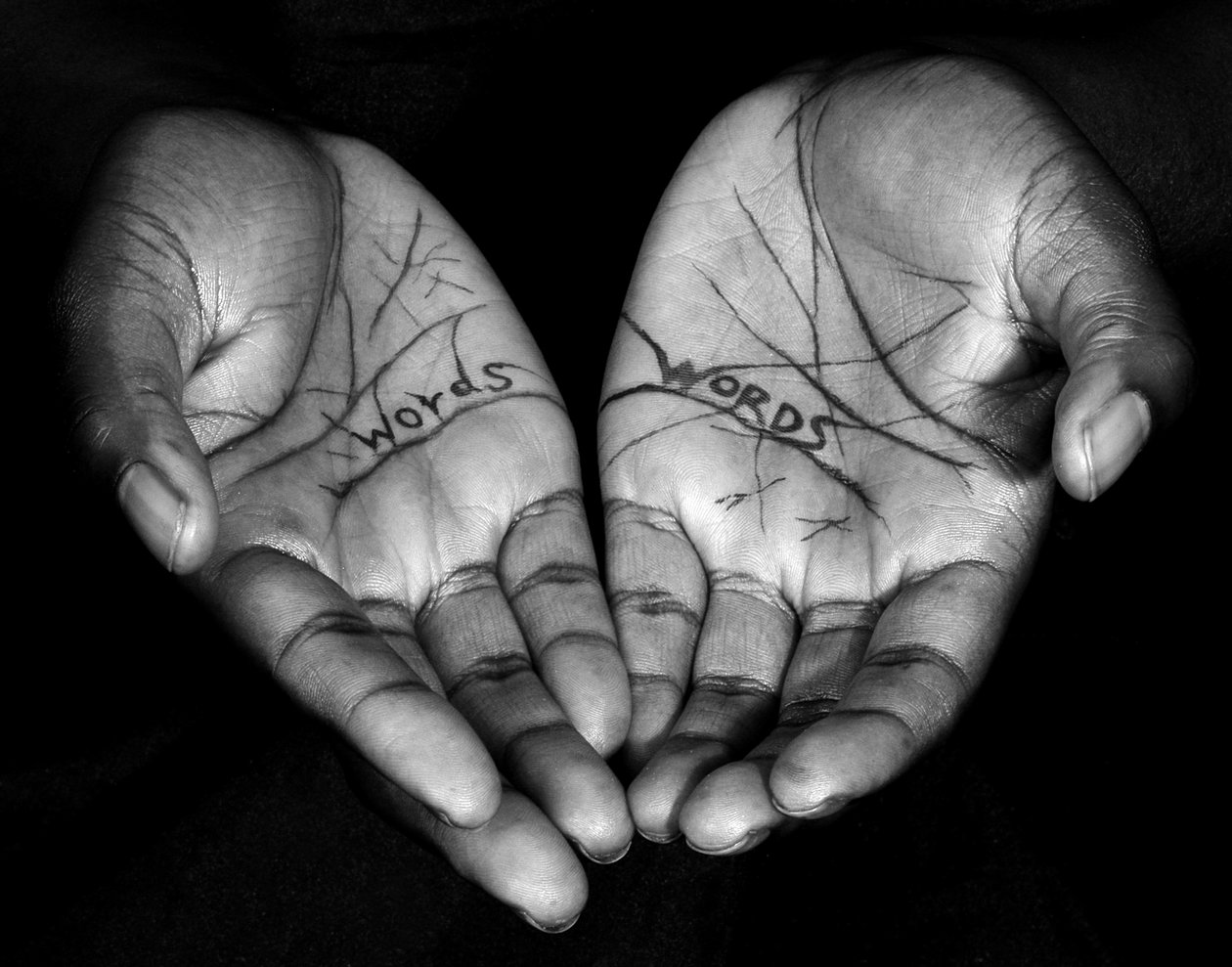 Más allá de las palabras 8, 2006 (foto en blanco y negro) de Unbekannter Künstler