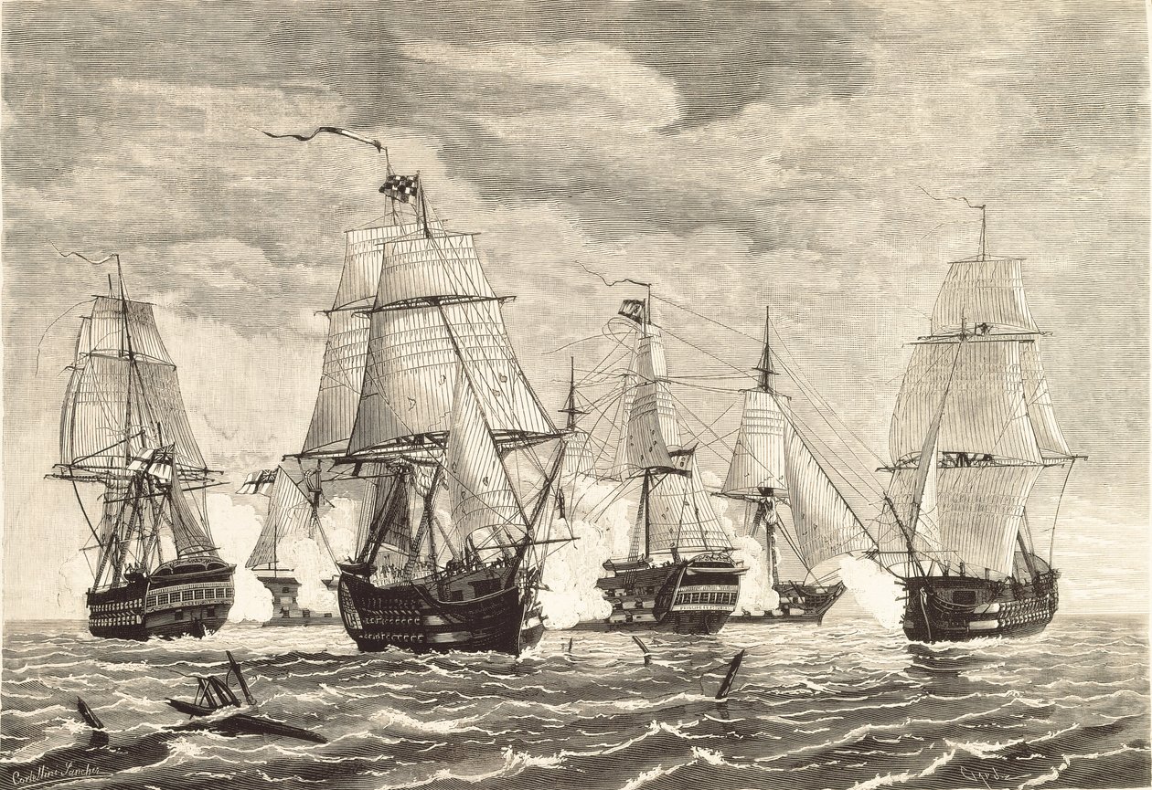 Batalla de Trafalgar (21 de octubre de Unbekannter Künstler