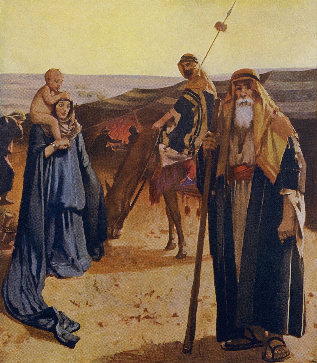 Familia beduina de Unbekannter Künstler