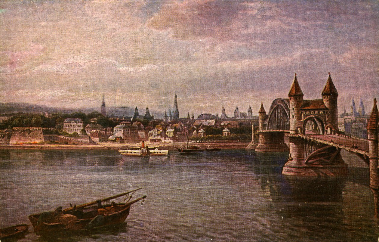 Bonn, Alemania: Puente Viejo del Rin (Alte Rheinbrücke) de Unbekannter Künstler
