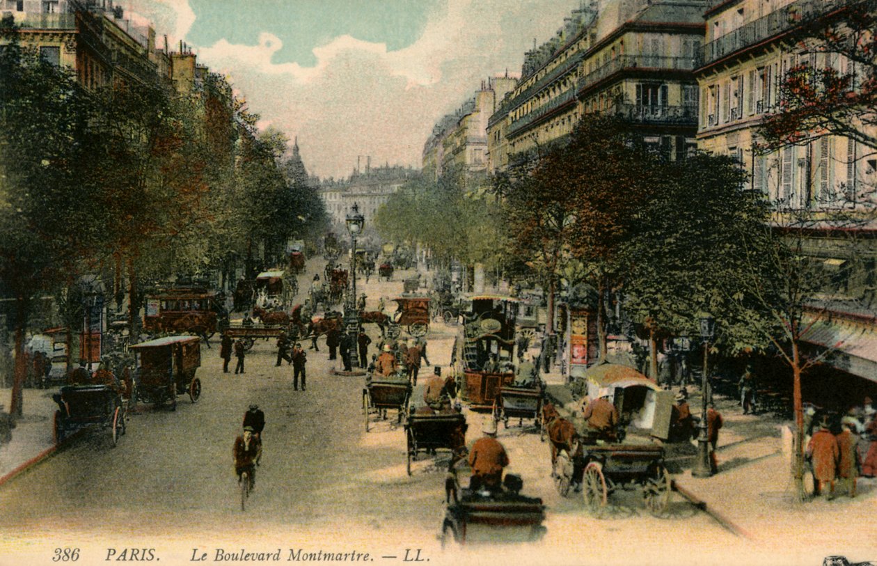 Boulevard Montmartre, París de Unbekannter Künstler