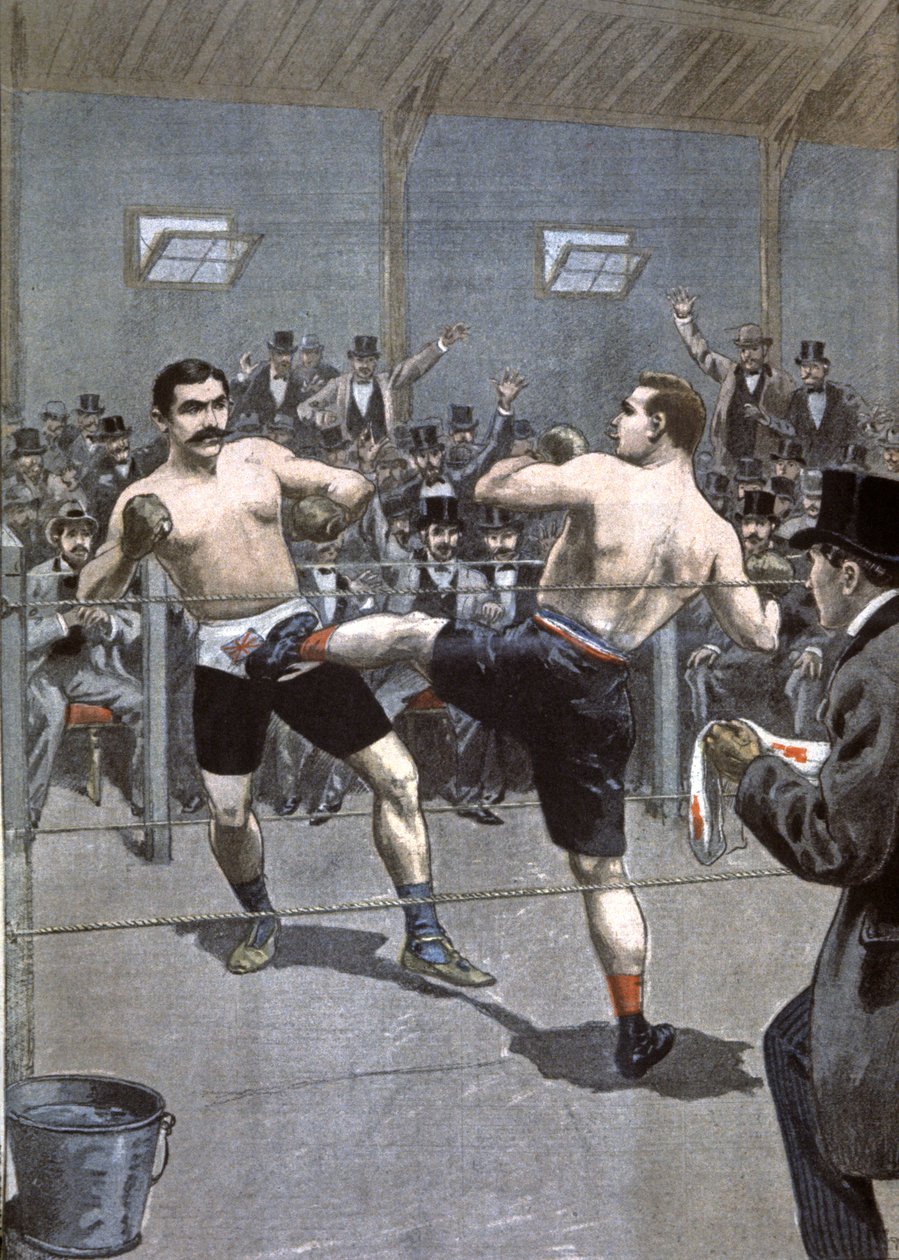Combate de boxeo en París de Unbekannter Künstler
