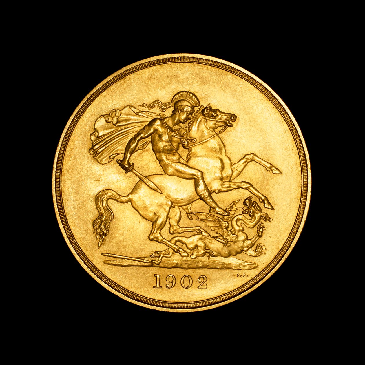 Moneda británica que representa a San Jorge y el Dragón de Unbekannter Künstler