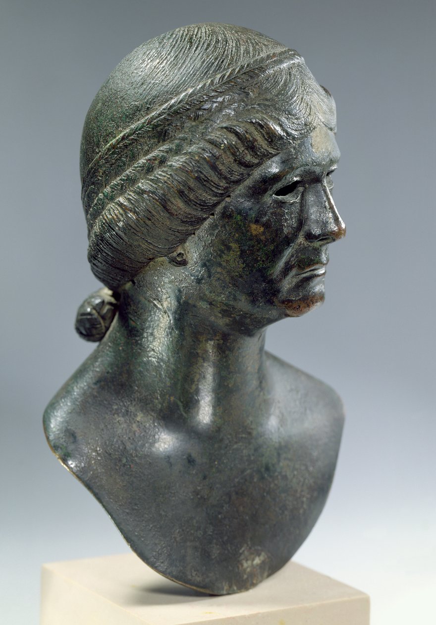 Cabeza de bronce de una mujer, a veces identificada como Marciana, romana de Unbekannt