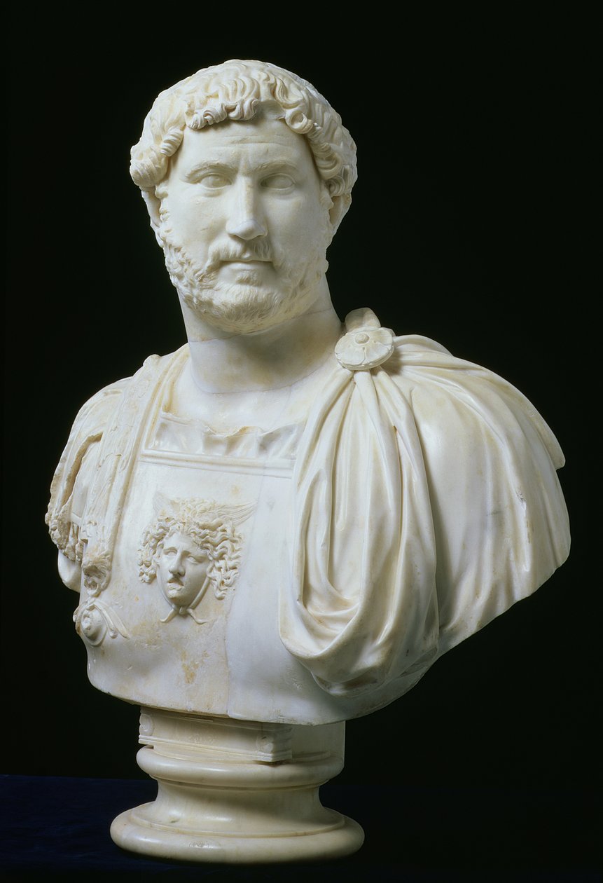 Busto del Emperador Adriano (Publius Aelius Hadrianus) (76-138), c.130 d.C. de Unbekannt