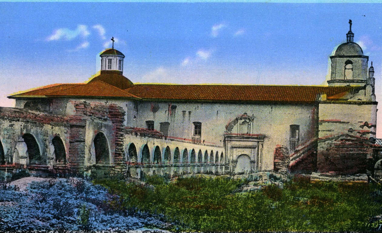 California: Arcos de la Misión de San Luis Rey de Unbekannter Künstler