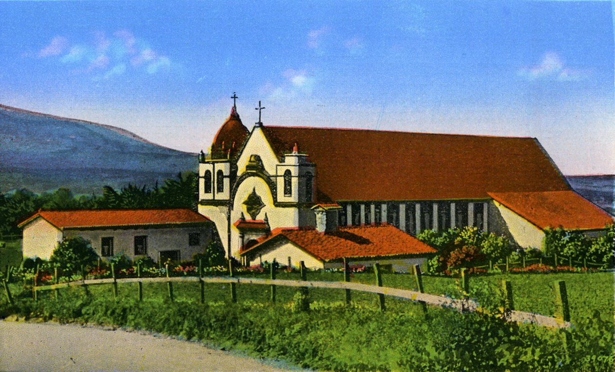 California: Misión de El Carmel de Unbekannter Künstler