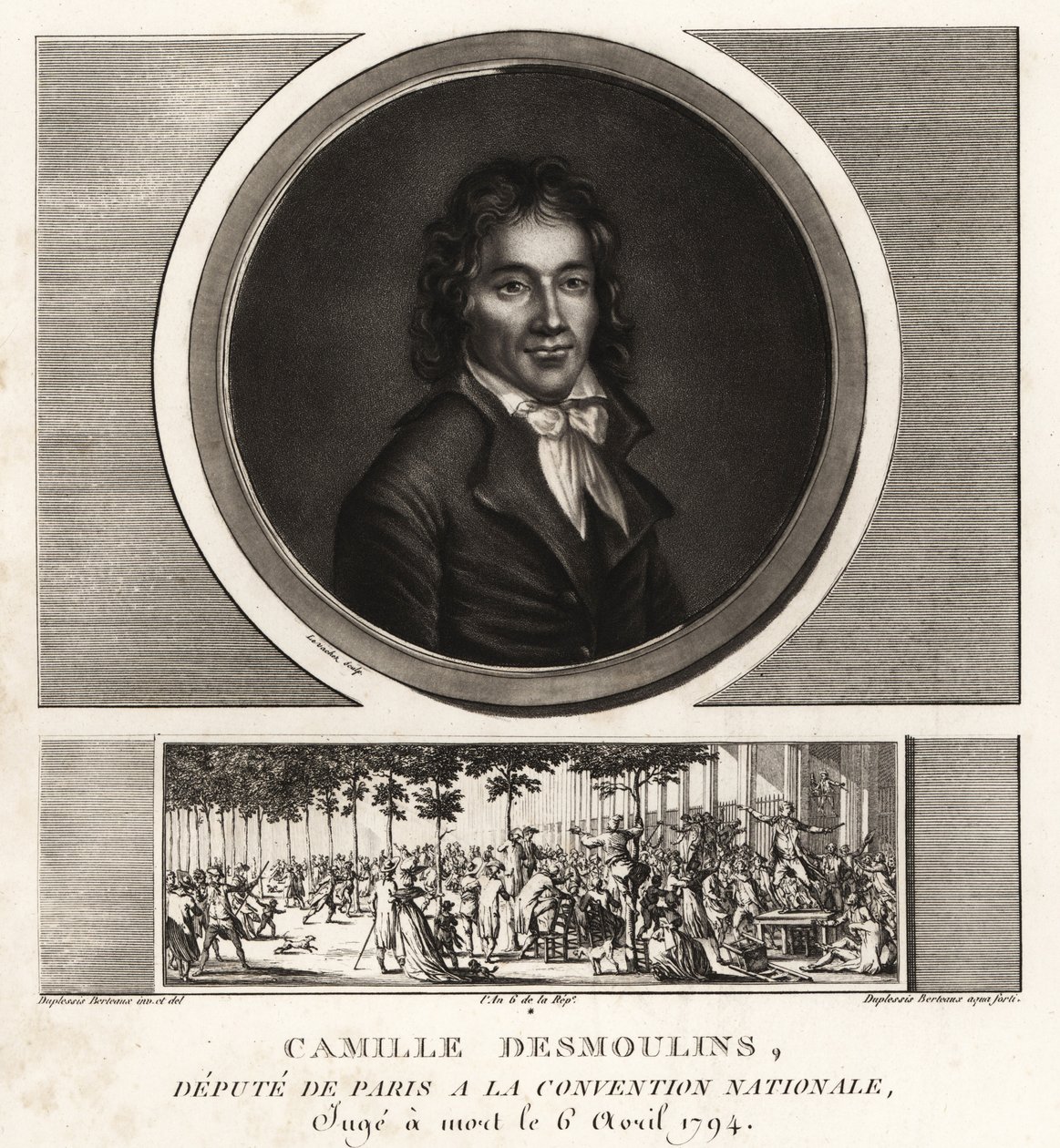 Camille Desmoulins, Diputado de París en la Convención Nacional de Unbekannt