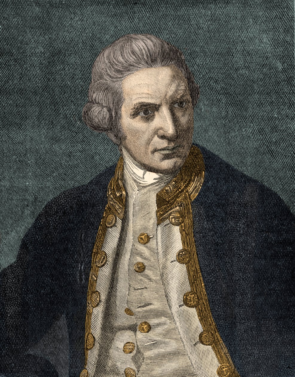 Capitán James Cook - retrato de Unbekannter Künstler