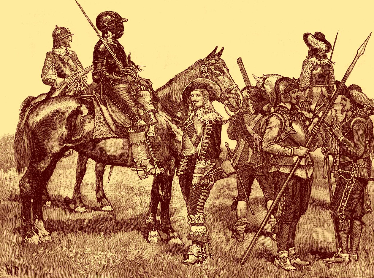 Soldados de caballería - Guerra Civil Inglesa de Unbekannter Künstler