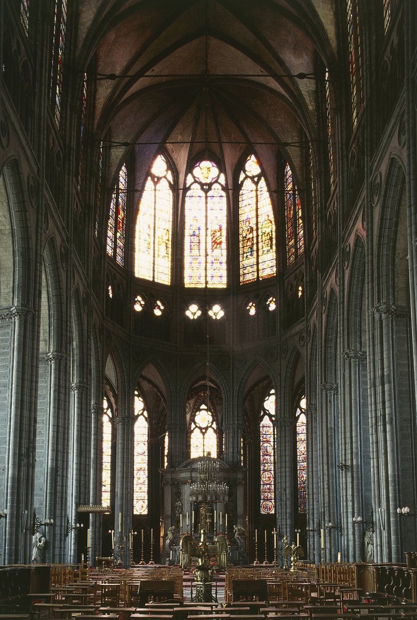 Nave central de la Catedral de Nuestra Señora de Tournai (foto) de Unbekannter Künstler