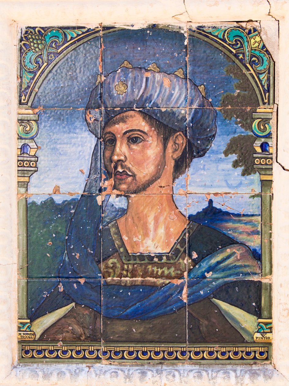 Pintura de azulejos cerámicos en la Casa del Rey Moro, la Casa del Rey Moro, Ronda, Provincia de Málaga, España de Unbekannt