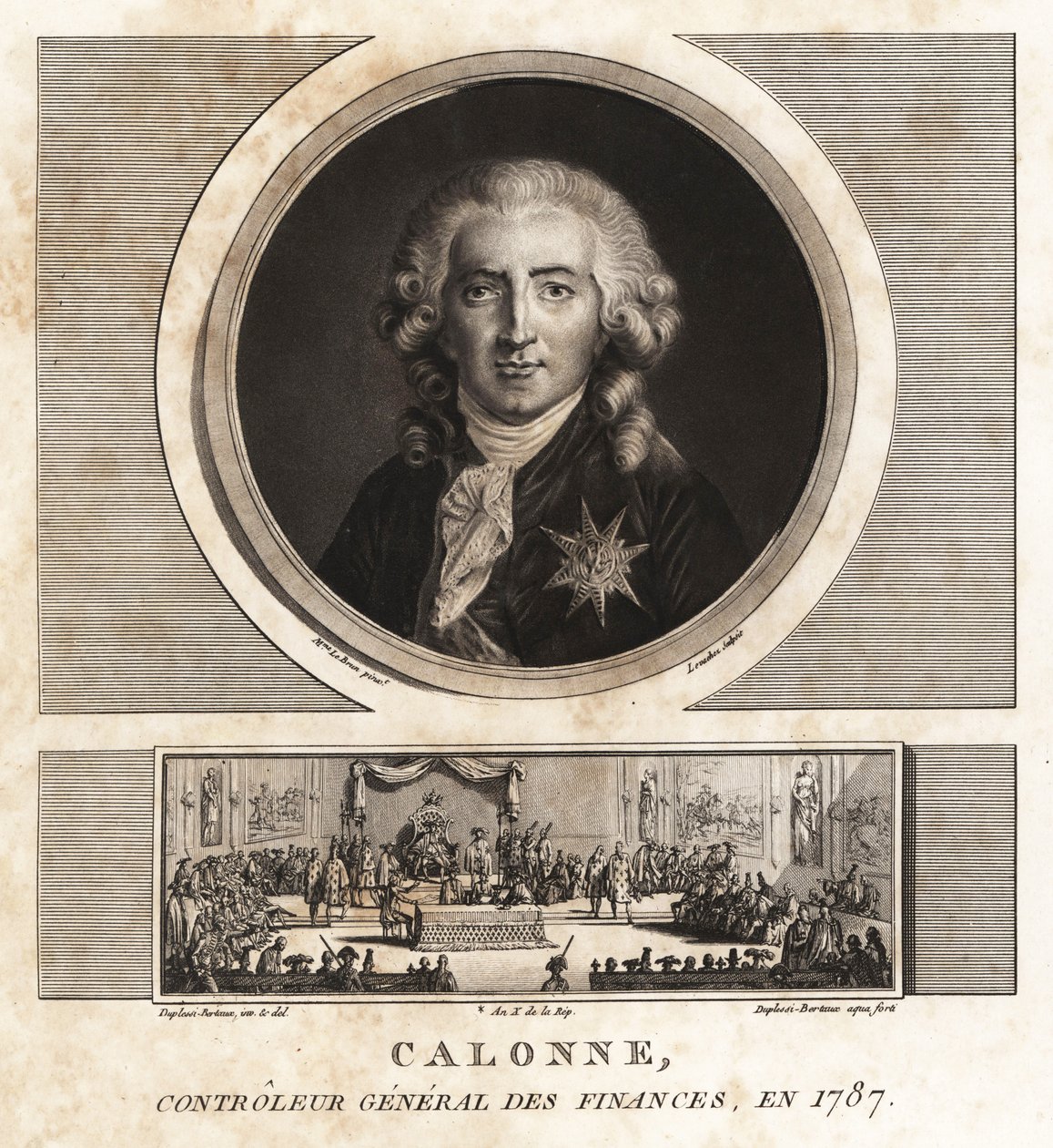 Charles Alexandre de Calonne, Controlador General de Finanzas de Unbekannt