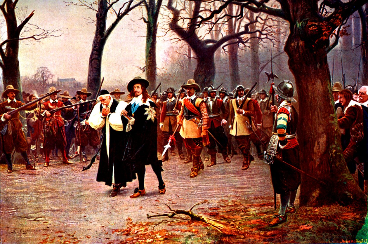 Carlos I de camino a su ejecución de Unbekannter Künstler