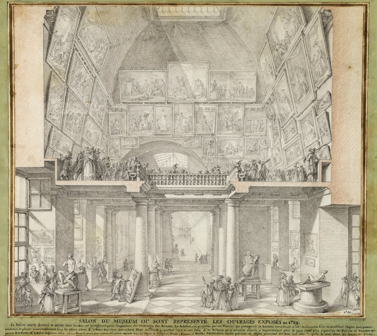 Charles de Wailly - Salón de París, 1789 lpdp 82552-1 de Unbekannter Künstler