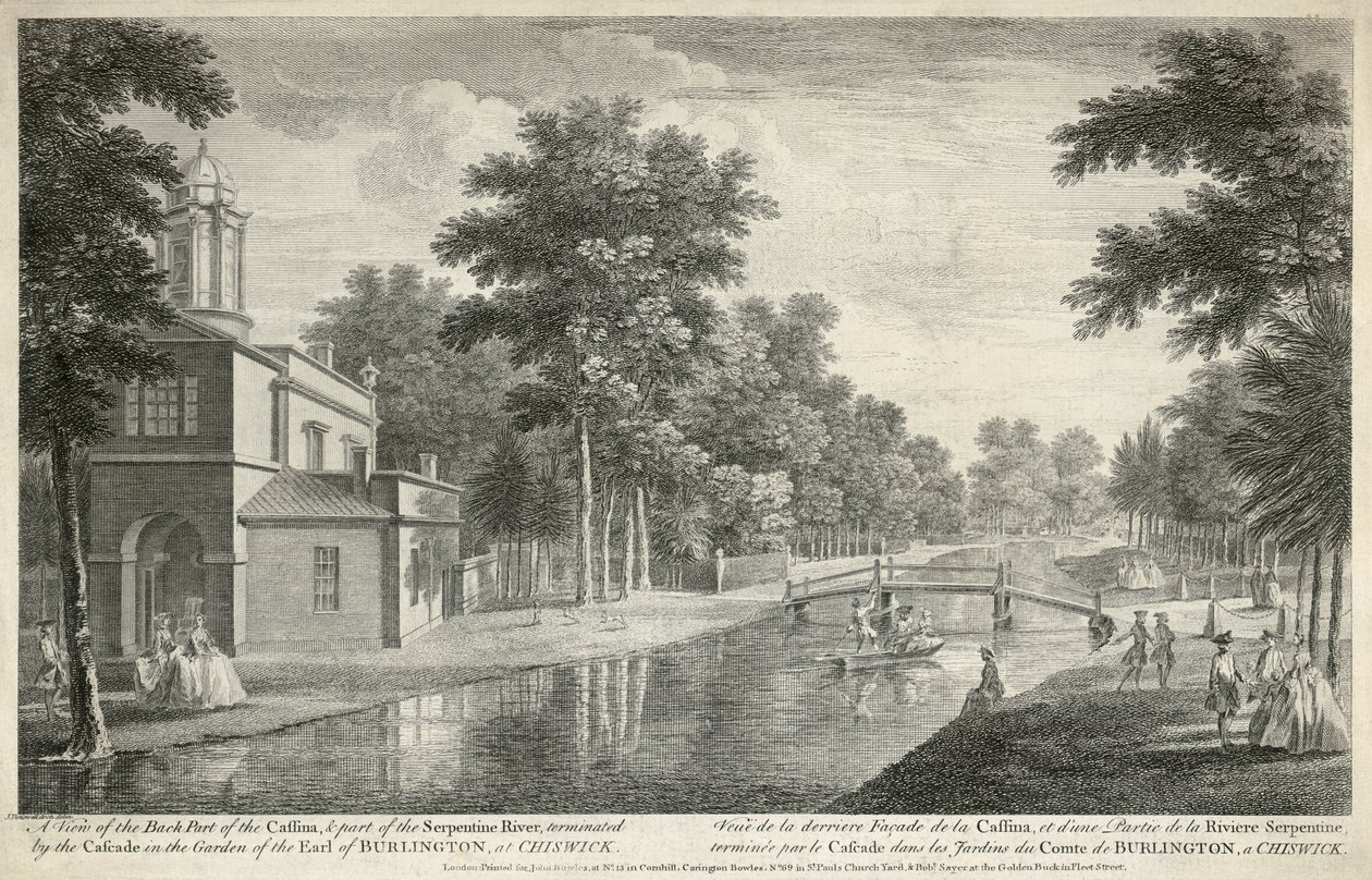 Chiswick House (grabado) de Unbekannter Künstler