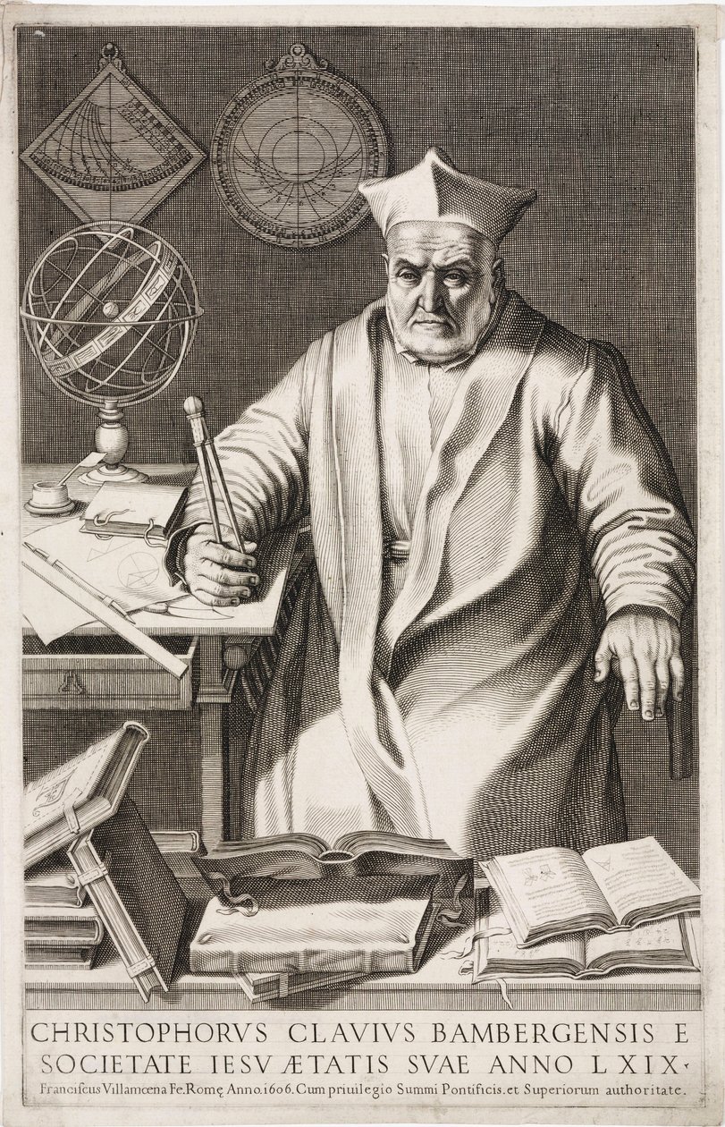 Christopher Clavius, sacerdote jesuita y matemático alemán de Unbekannt