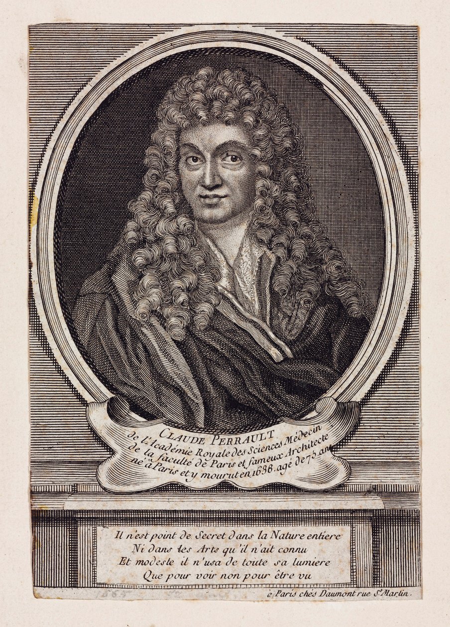 Claude Perrault, arquitecto, científico y médico francés, c.1660s de Unbekannt