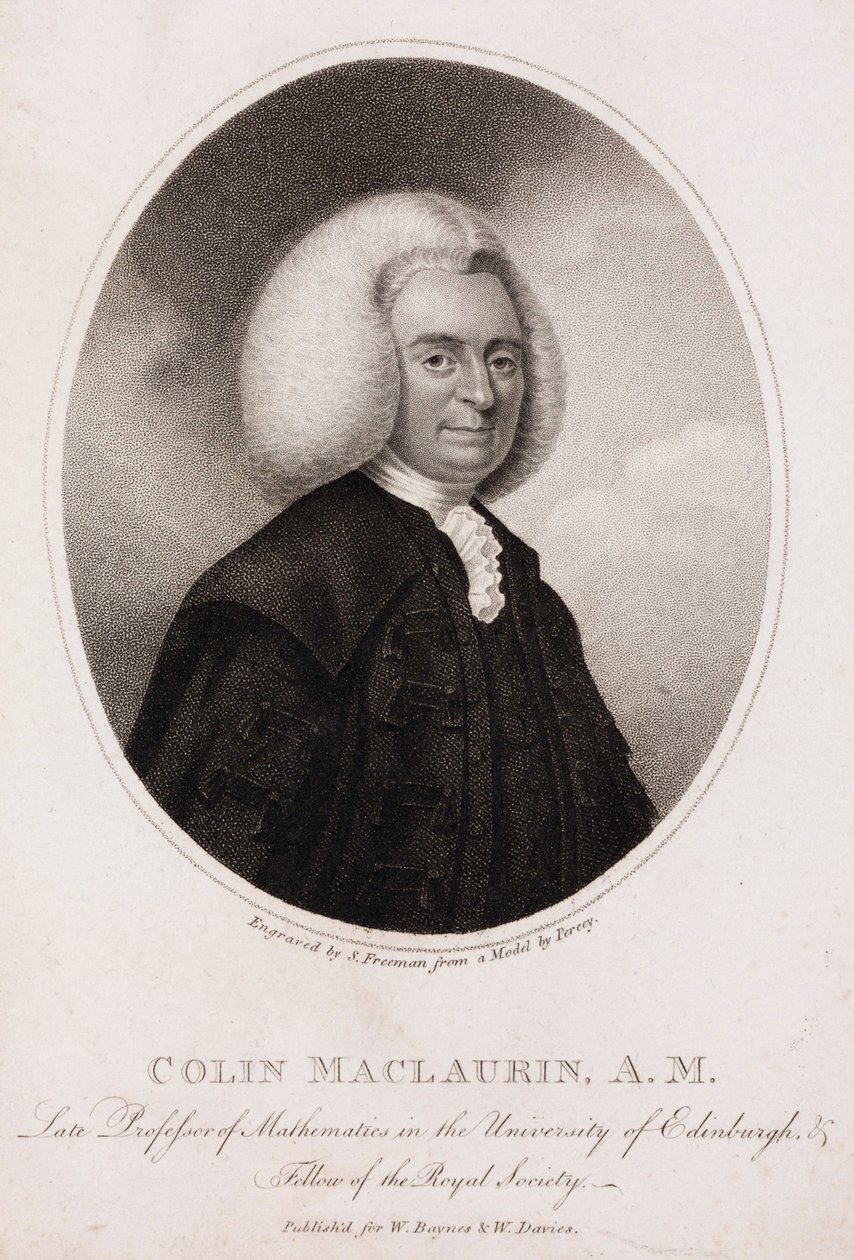 Colin MacLaurin, matemático y físico escocés, c.1740s de Unbekannt