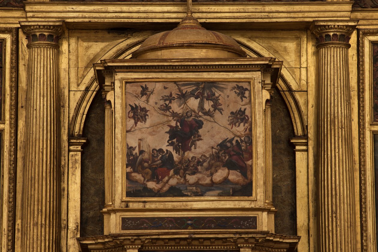 Iglesia colegiata. Interior. El altar mayor. (detalle) de Unbekannt