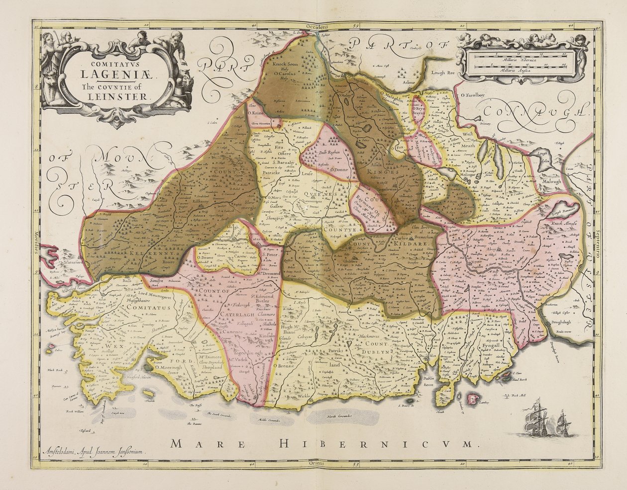Comitatus Lageniae  El condado de Leinster de Unbekannter Künstler