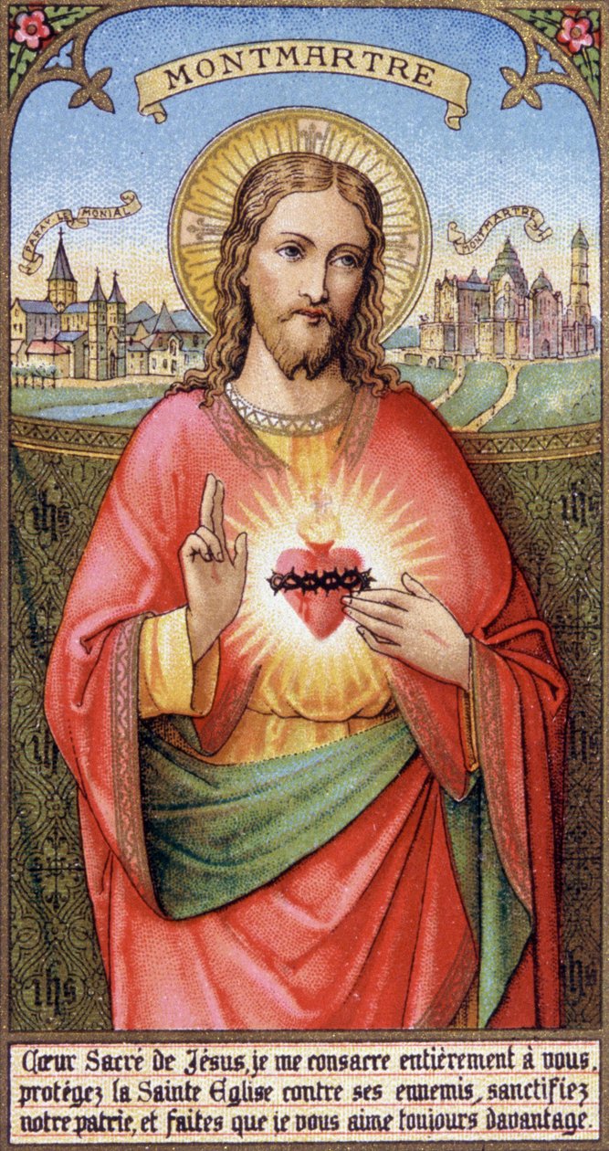 Consagración del género humano en el Sacre Coeur de Montmartre de Unbekannter Künstler