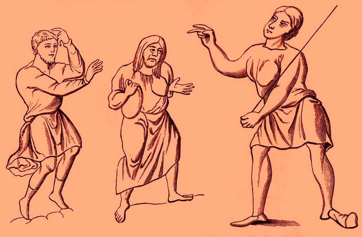 Trajes de esclavos o siervos, siglos VI-XII de Unbekannter Künstler