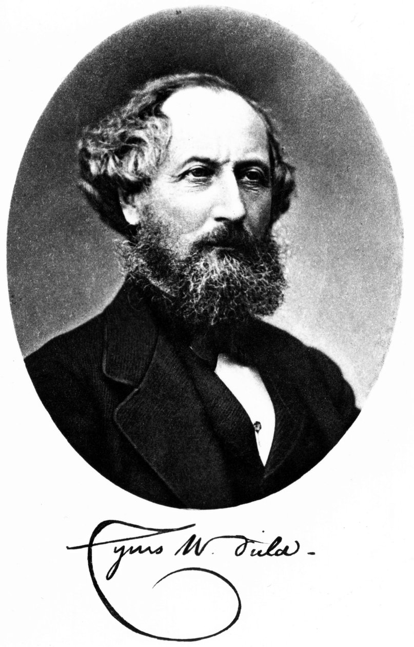 Cyrus W Field, financiero y empresario estadounidense, c 1875 de Unbekannt