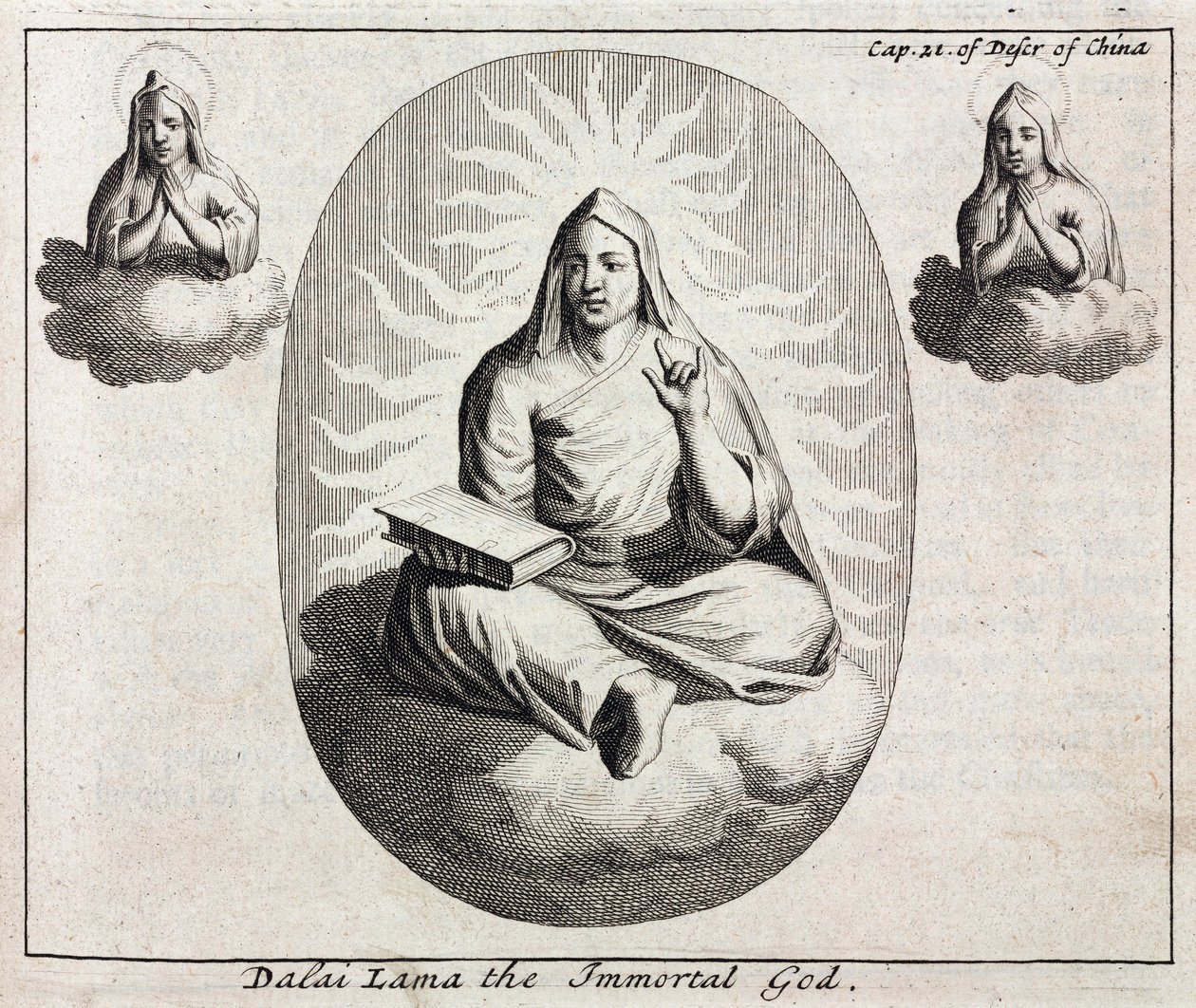 Dalai Lama el Dios Inmortal, c. 1700 de Unbekannt