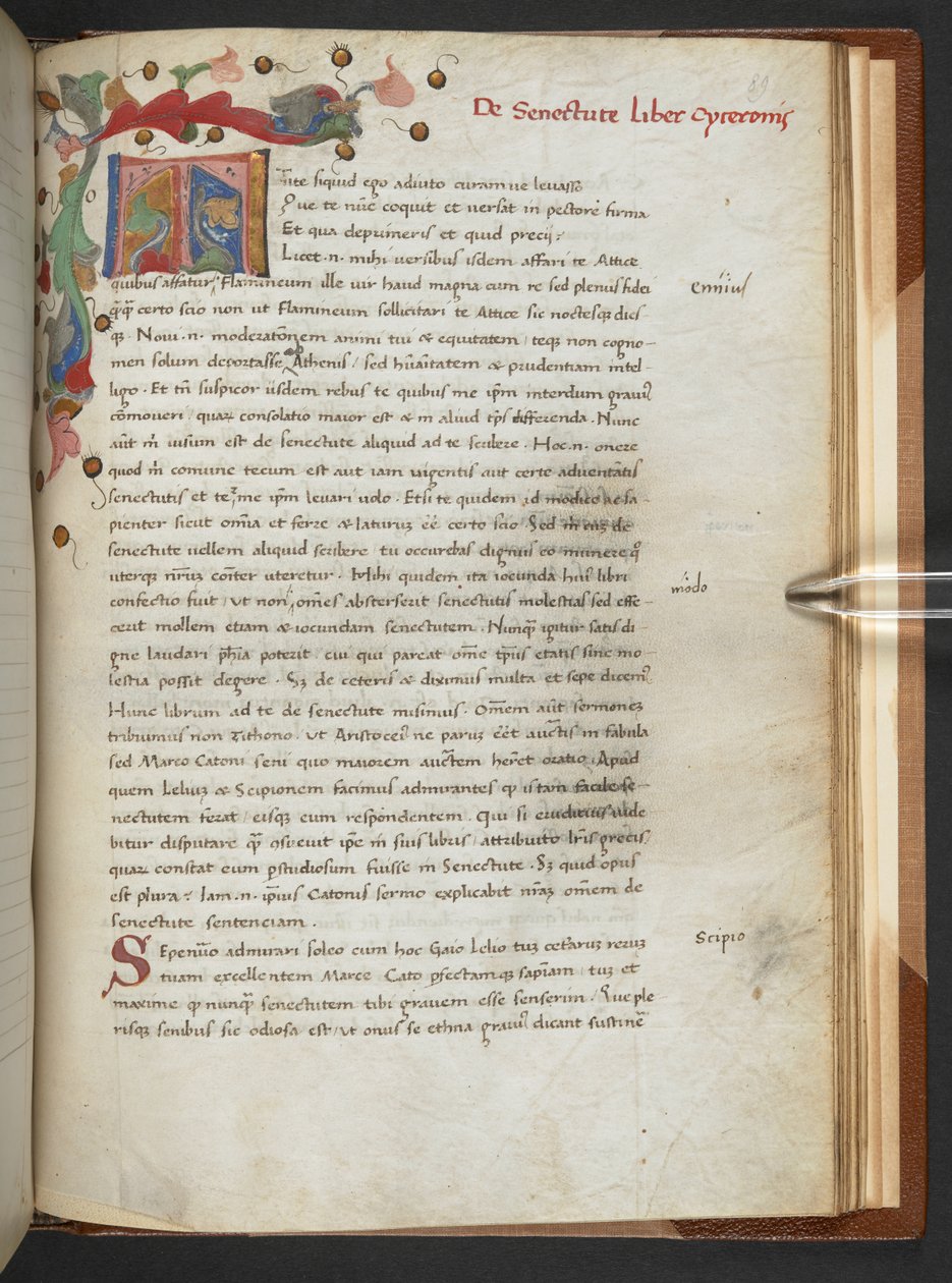De senectute de Marco Tulio Cicerón de Unbekannter Künstler
