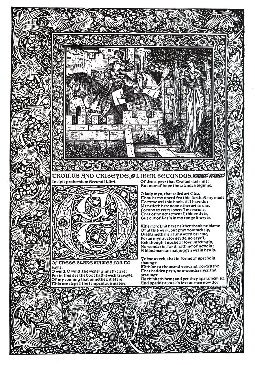 Poema decorativo por Geoffrey Chaucer de Unbekannt