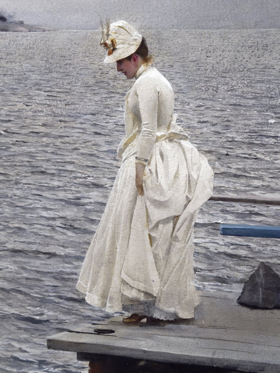 Detalle de: Vacaciones de verano (1886, acuarela sobre papel). Estocolmo, colección privada. Anders Zorn (1860-1920) de Unbekannter Künstler