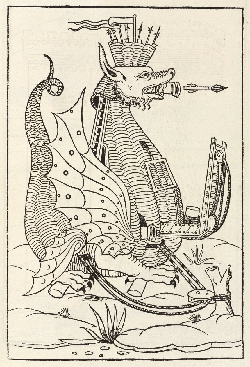 Máquina de guerra en forma de dragón de Unbekannt