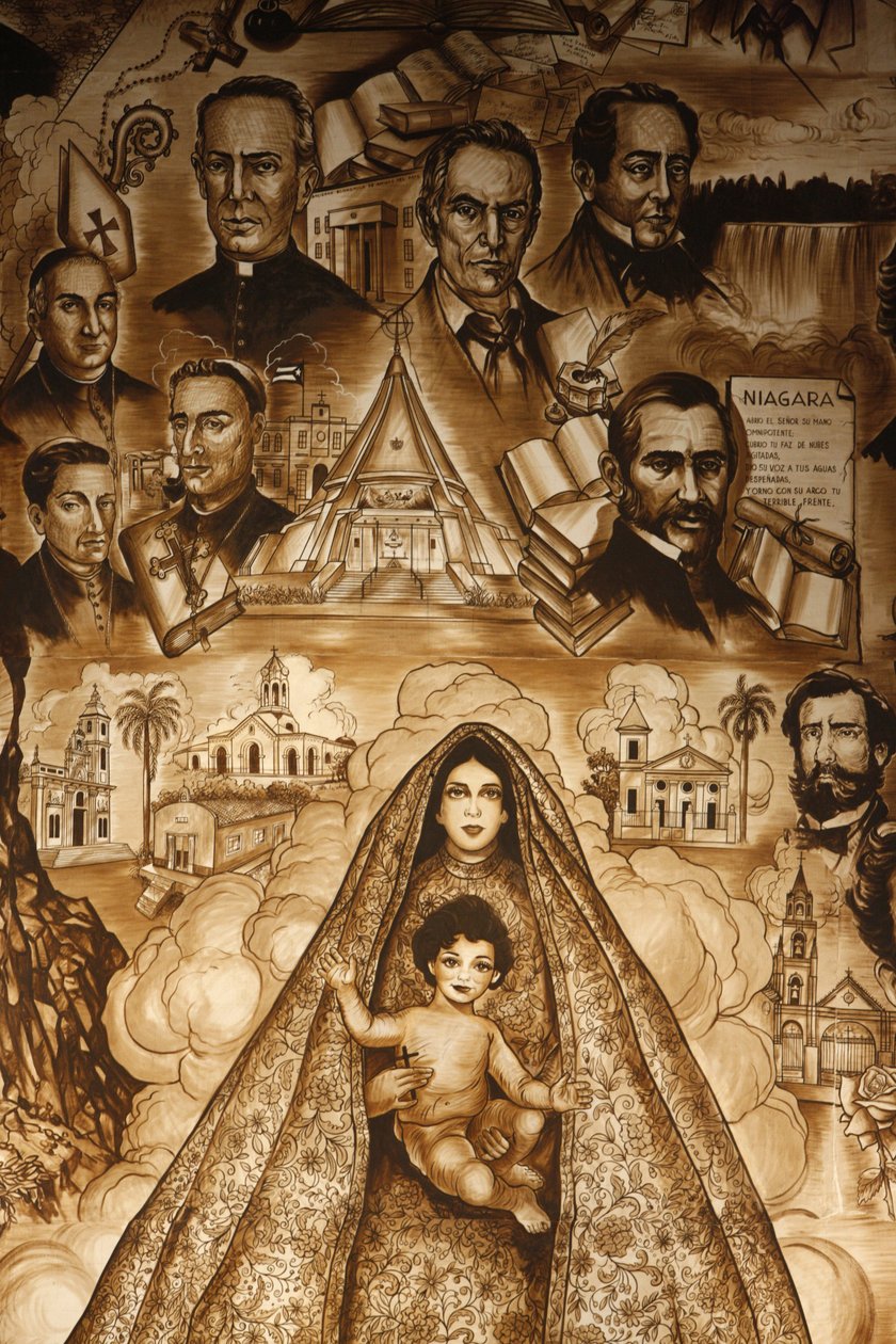 El mural de la Ermita, fresco en la iglesia Ermita de la Caridad, Miami, Estados Unidos de Unbekannt