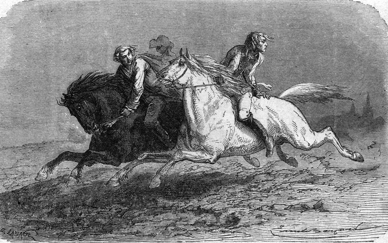 Fuga de Federico de Trenck de la fortaleza de Glatz en Polonia (1746) de Unbekannter Künstler