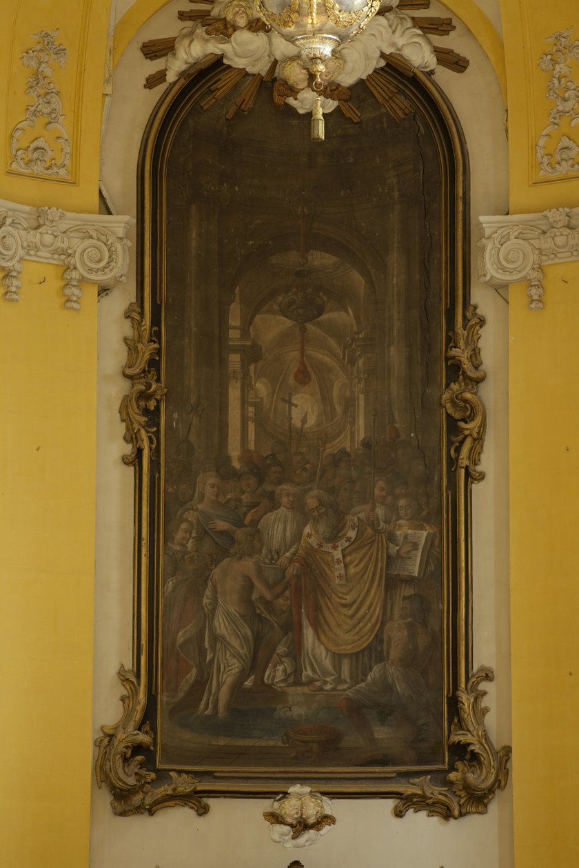 FRANCIA. GRAN ESTE. MURTHE-AND-MOSELLE. Luneville. Iglesia de San Jaime. Pintura de Jean Girardet en el coro. Arte barroco. Arquitectura. Fotografía de Unbekannt