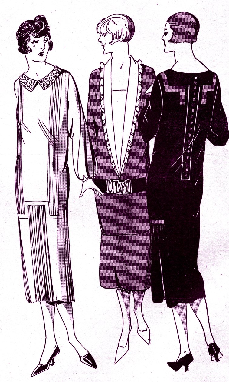 Moda: vestidos en mayo de 1925 de Unbekannter Künstler